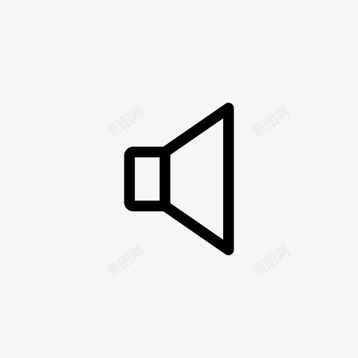 扬声器线路图标svg_新图网 https://ixintu.com 扬声器 线路图标