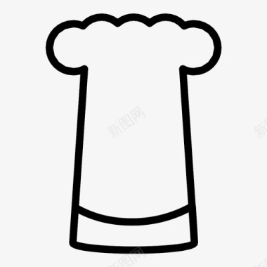 厨师食物帽子图标图标