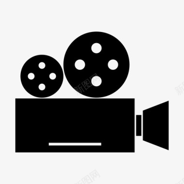 胶卷机摄像机录像机图标图标