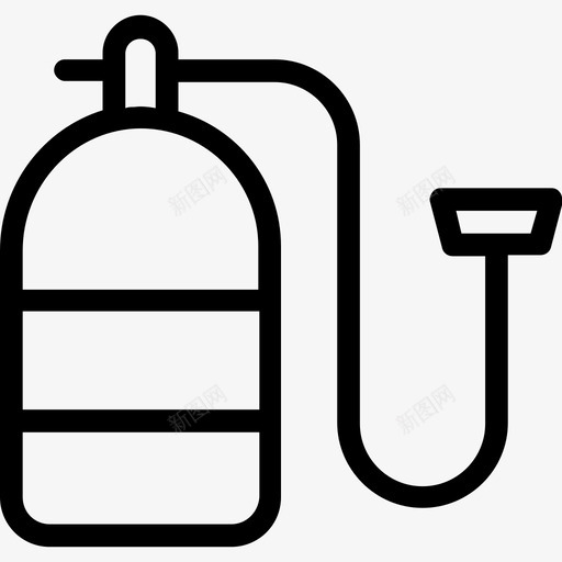 水肺缸气罐氧气瓶图标svg_新图网 https://ixintu.com 人工呼吸线图标 小马瓶 气罐 氧气瓶 水肺缸