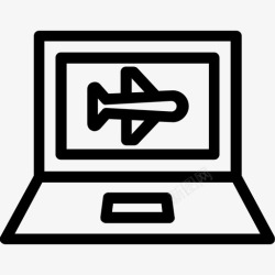 网站预订在线航班机票预订航空公司航班搜索图标高清图片