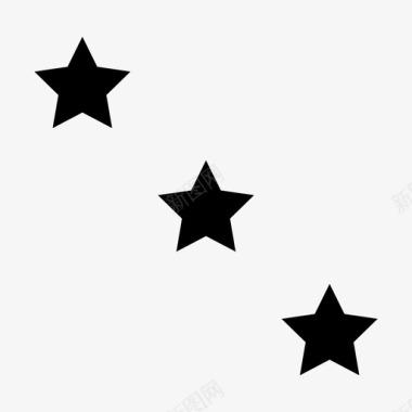 星星闪耀太空图标图标