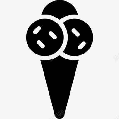 冰淇淋冷冻食品凝胶图标图标