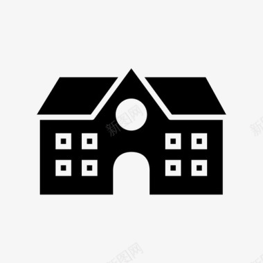 豪宅家庭住宅宫殿图标图标