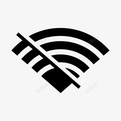 wifi关闭wifi连接wifi信号图标svg_新图网 https://ixintu.com wifi信号 wifi关闭 wifi打开和关闭 wifi连接