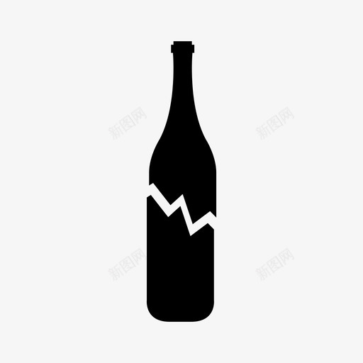 碎瓶饮料碎玻璃图标svg_新图网 https://ixintu.com 破碎的酒瓶 碎玻璃 碎瓶 碎酒瓶 葡萄酒 饮料