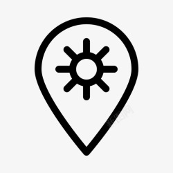 IOS定位太阳定位生态ios优化图标高清图片