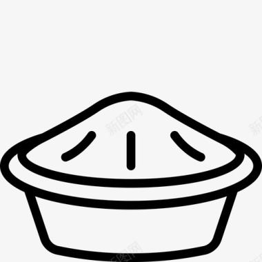 馅饼烘焙食物图标图标