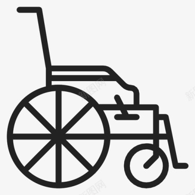 残疾无腿医学图标图标