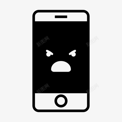 愤怒的智能手机呼叫曲柄图标svg_新图网 https://ixintu.com iphone 呼叫 愤怒的智能手机 手机 曲柄 表情符号