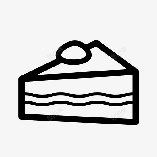 提拉米苏蛋糕蛋糕片图标svg_新图网 https://ixintu.com 提拉米苏 甜点 蛋糕 蛋糕片 食物