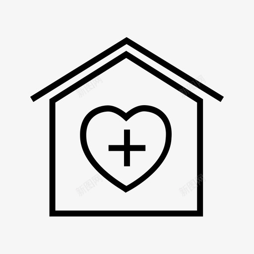 医院大楼诊所图标svg_新图网 https://ixintu.com 医疗中心 医疗保健1 医院 大楼 急诊室 诊所