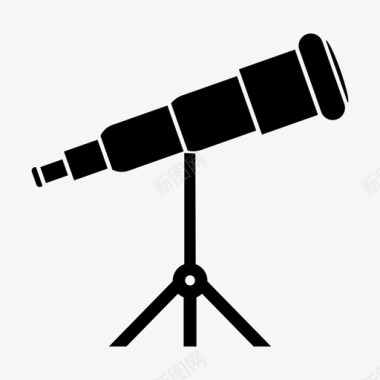 望远镜占星术宇航员图标图标