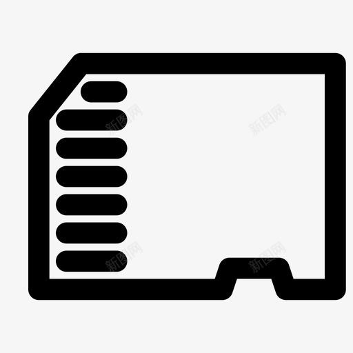 存储卡文件microsd图标svg_新图网 https://ixintu.com microsd 存储卡 已保存 文件