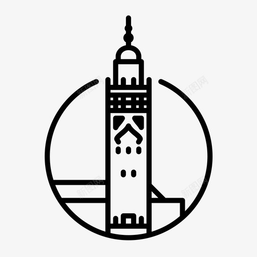 卡萨布兰卡地标摩洛哥图标svg_新图网 https://ixintu.com 卡萨布兰卡 地标 摩洛哥 清真寺