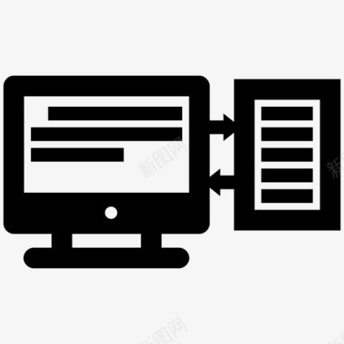 打字计算机文件图标图标