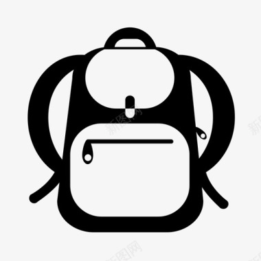 背包笔记本包旅行图标图标