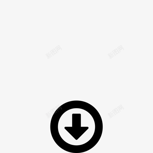 arrow circle o downsvg_新图网 https://ixintu.com arrow circle o down