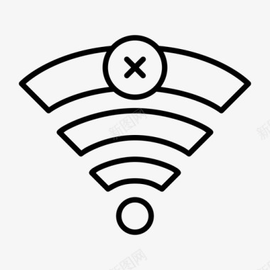 wifi离线连接错误图标图标