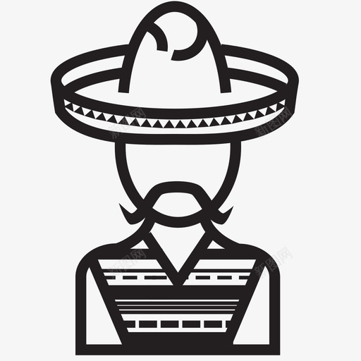 墨西哥人墨西哥斗篷图标svg_新图网 https://ixintu.com 人 墨西哥 墨西哥人 斗篷 罩衫