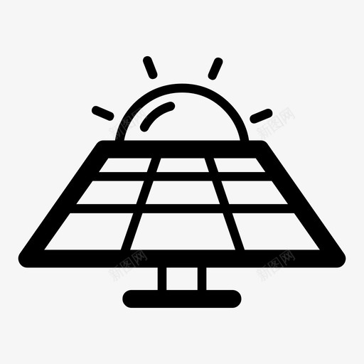 太阳能板集热器生态图标svg_新图网 https://ixintu.com 太阳 太阳能板 生态 自然生态大胆 集热器