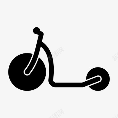 滑板车自行车自行车手图标图标