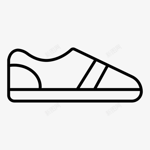 鞋靴子鞋类图标svg_新图网 https://ixintu.com 运动 运动健身细线 运动鞋 靴子 鞋 鞋类