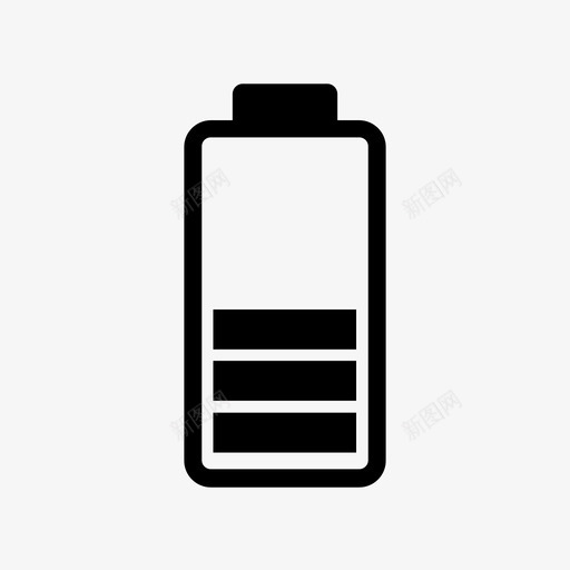 电池一半电池安卓电池充电图标svg_新图网 https://ixintu.com 电池一半 电池充电 电池安卓