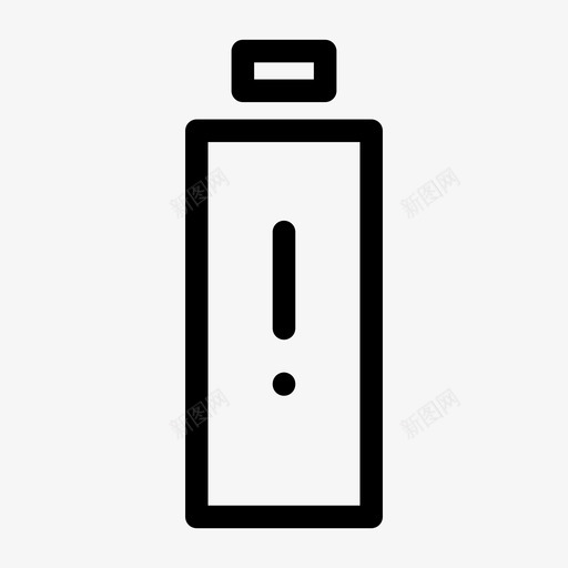 电池警报连接电池电池耗尽图标svg_新图网 https://ixintu.com 无电池 电池电量不足 电池耗尽 电池警报 连接电池
