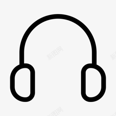 头戴式耳机图标图标