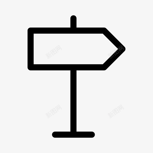 方向标志道路教育ios优化图标svg_新图网 https://ixintu.com 教育ios优化 方向标志 道路