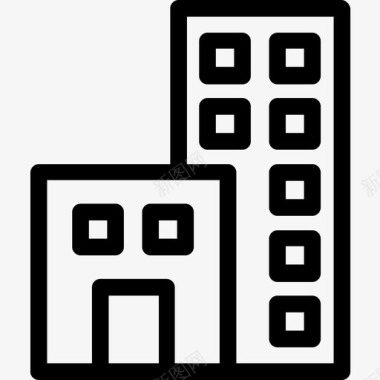 住宅建筑外部家庭住宅图标图标