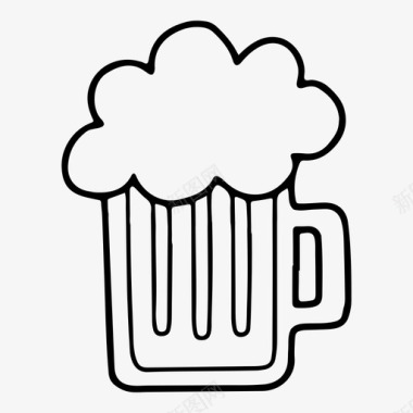 啤酒酒精杯子图标图标