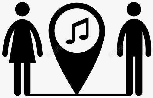 音乐会日期情侣音乐图标图标