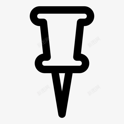 别针纸张推图标svg_新图网 https://ixintu.com 别针 拇指 推 标签 纸张