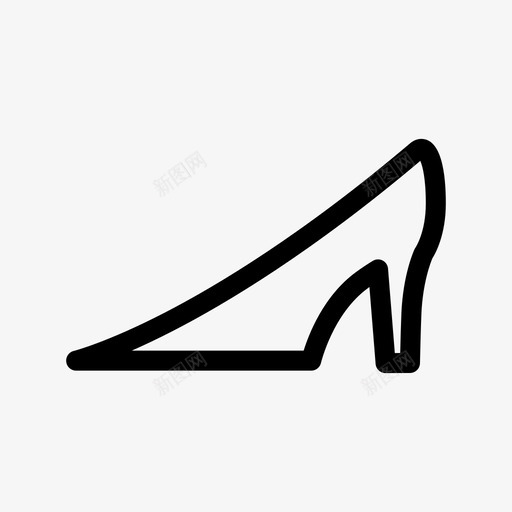 女鞋高跟鞋购物图标svg_新图网 https://ixintu.com 女鞋 购物 高跟鞋