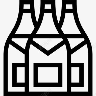 酒瓶酒精醉酒图标图标