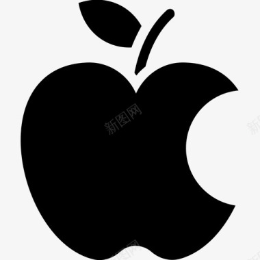 苹果咬被咬的苹果水果图标图标