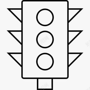 信号机灯交通图标图标