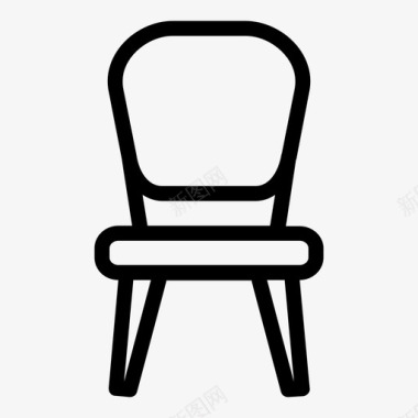 餐椅家具坐下图标图标