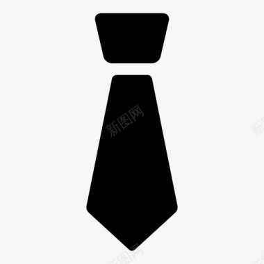 领带服装衣服图标图标