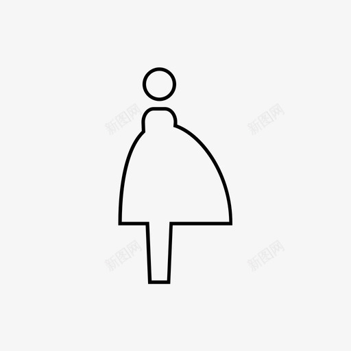 怀孕人图标svg_新图网 https://ixintu.com 人 怀孕