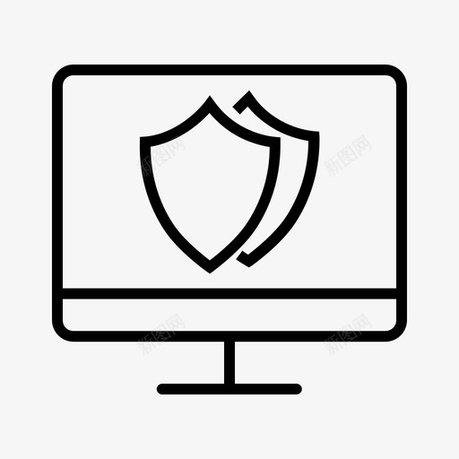 防病毒受密码保护受保护的计算机图标svg_新图网 https://ixintu.com 受保护的计算机 受密码保护 安全性 防病毒