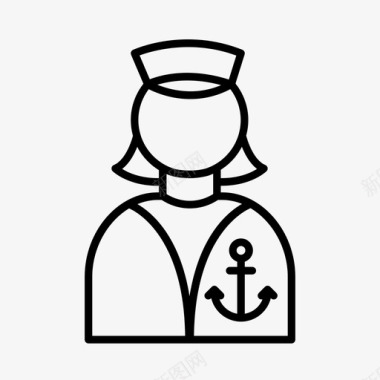 船长航海海军图标图标