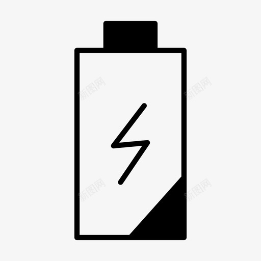 电池电池电量空载图标svg_新图网 https://ixintu.com 低 插电 电池 电池电量 百分比 空载