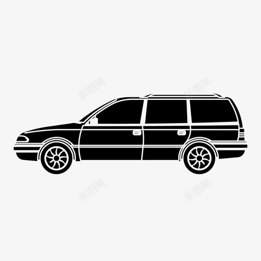 汽车家用汽车车站图标svg_新图网 https://ixintu.com 家用汽车 汽车 车站