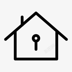 第一家房子家锁图标高清图片