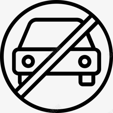 禁止停车标志禁止停车停车线图标图标