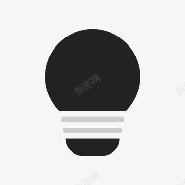 灯泡照明灯图标图标