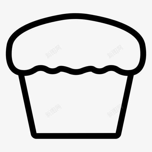 曲奇甜点食物图标svg_新图网 https://ixintu.com 曲奇 甜点 糖果 酒店 酒店和食品线图标 食物
